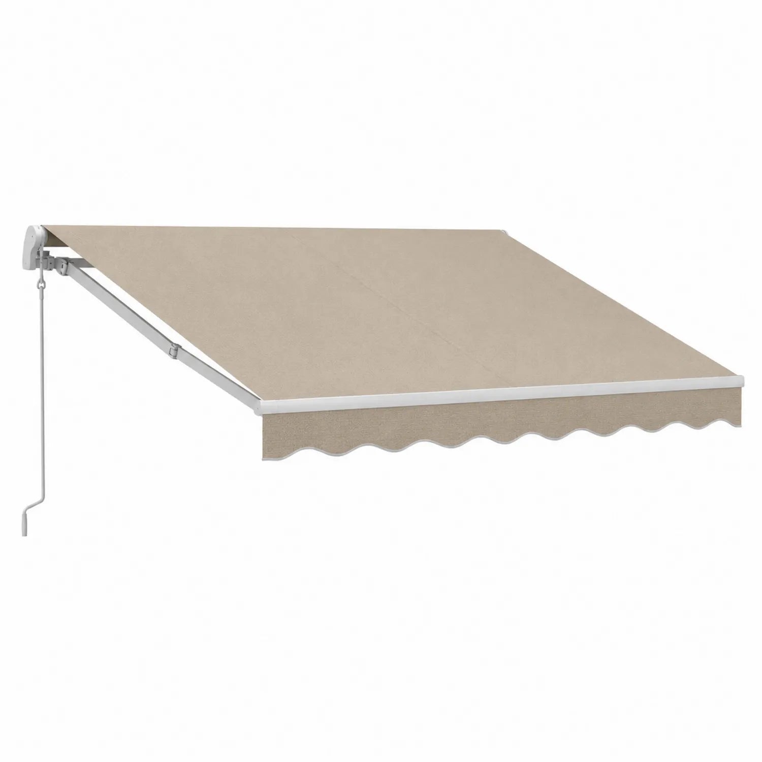 Markiza tarasowa prostokątna aluminium poliester beżowy 300x250 cm