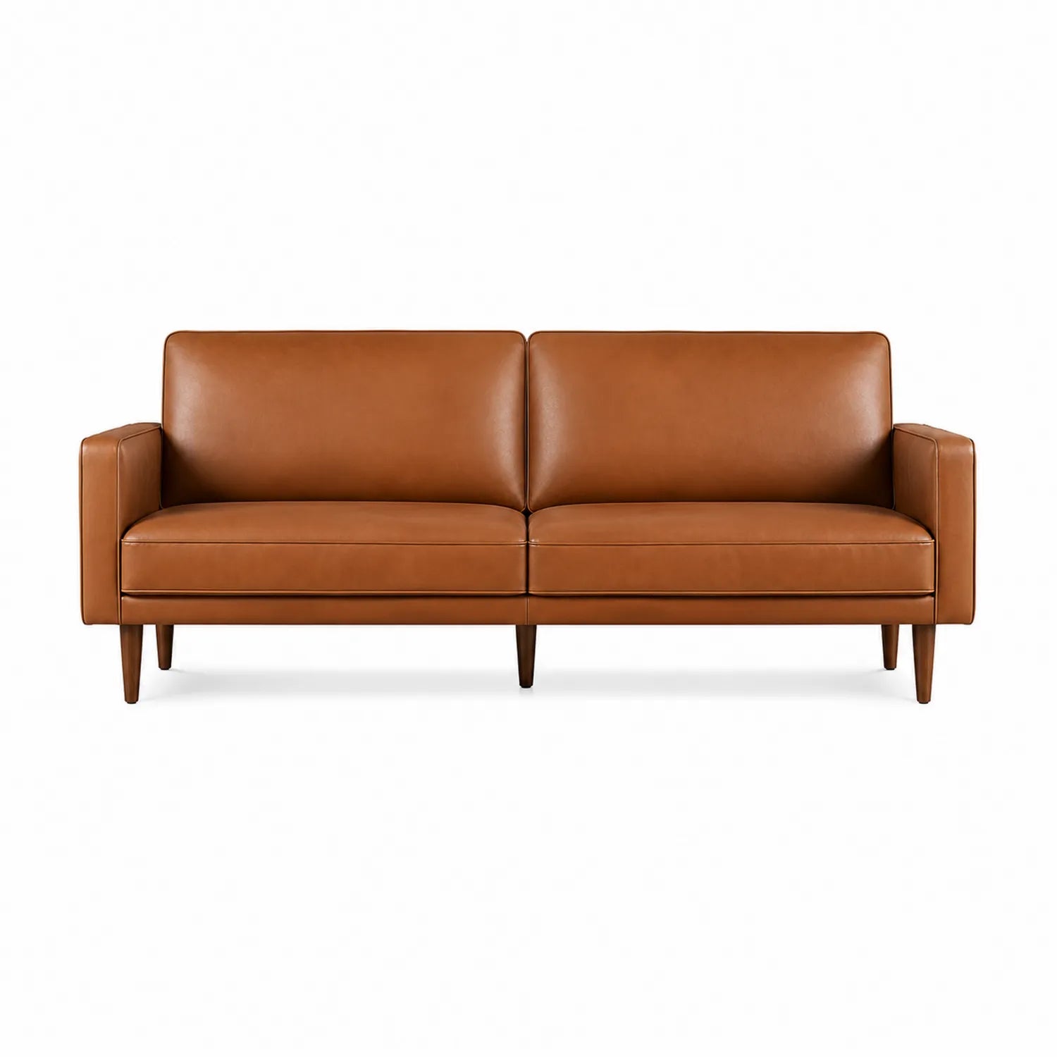Sofa skórzana brązowa 200cm